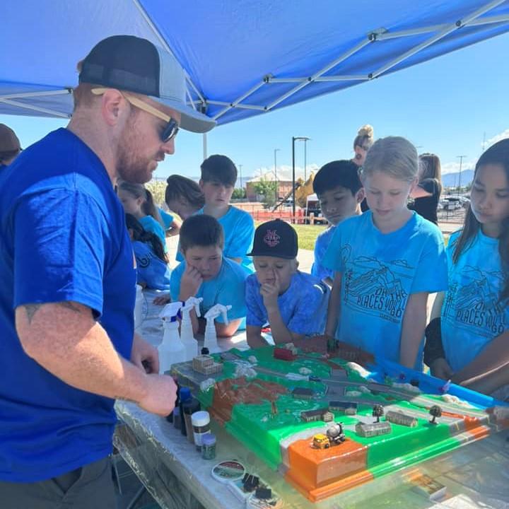 Stormwater Division employees at the Children's Water Festival
