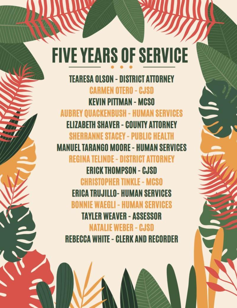 Names of Mesa County Employees