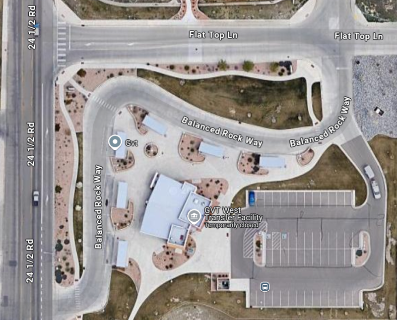West Transfer Facility Image showing Flat Top Lane entrance and 24 1/2 Rd