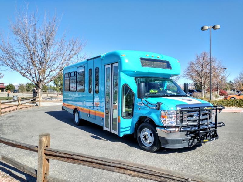 Photo of a Grand Valley Transit Paratransit vehicle.