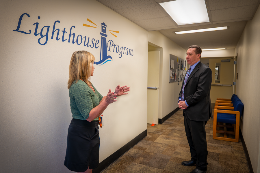 21st Judicial District Attorney Dan Rubinstein and Director of Juvenile Diversion Jacque Berry