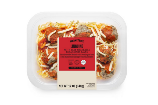 Marketside linguine with beef meatballs and marinara sauce
