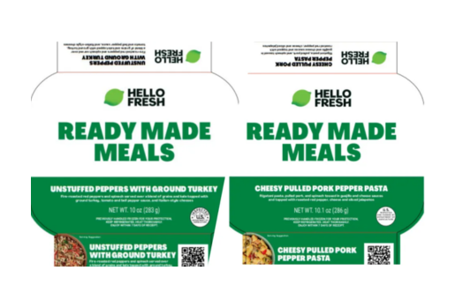 Hello Fresh ready made meal products 