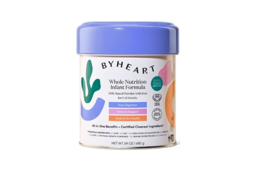 Container of ByHeart Whole Nutrition Infant Formula